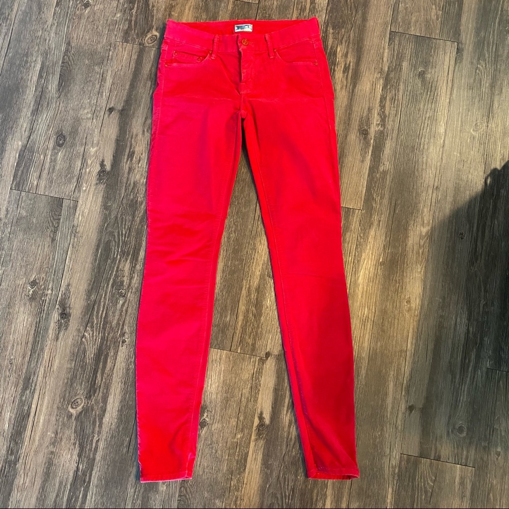 Red “The Looker” Mother Denim